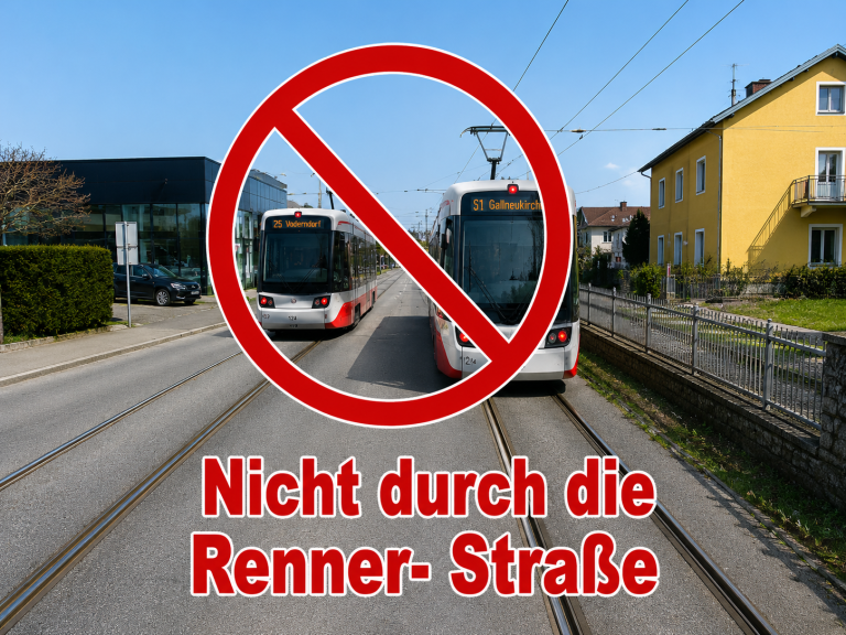 Mehr über den Artikel erfahren Stadtbahn-keine Planung einer Trassenführung durch die Renner-Straße